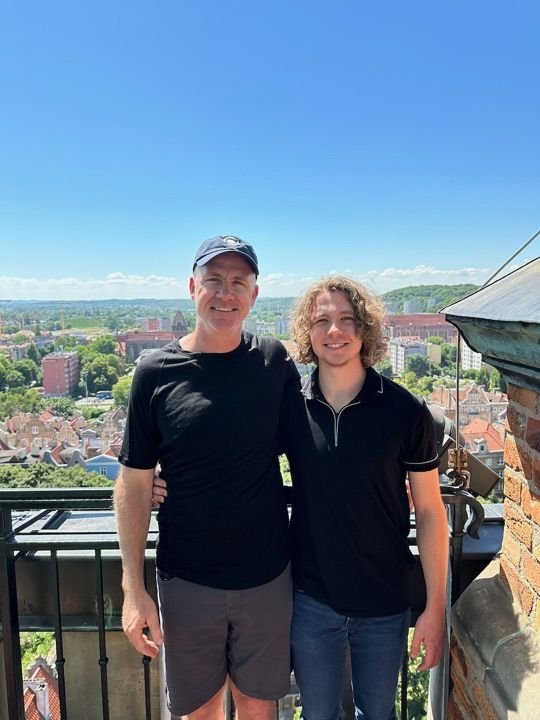 Rolf and Grant Versluis, on a trip together